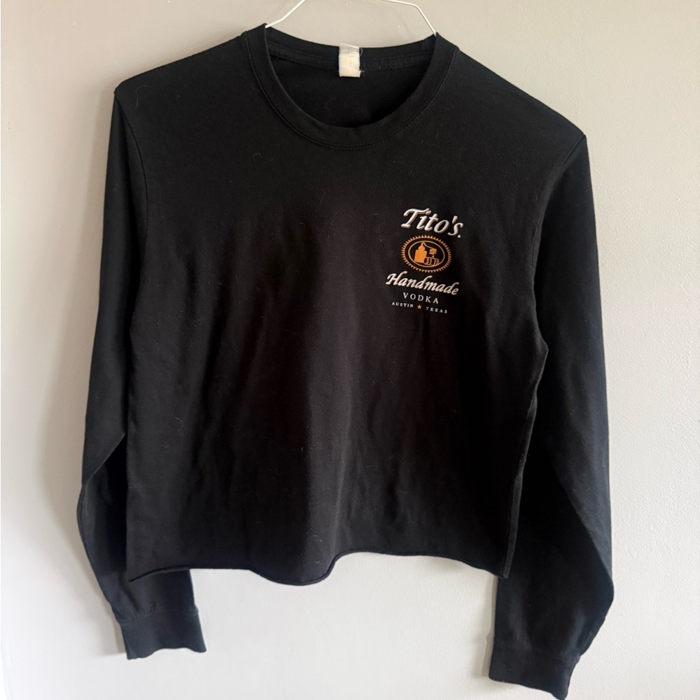Tito's Handmade Vodka Logo Long Sleeve Tee - Black